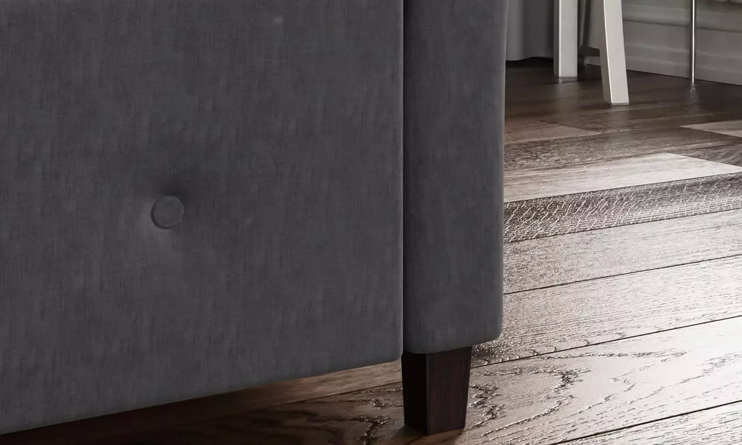 Seville Crushed Velvet or Linen Ottoman Storage Chest