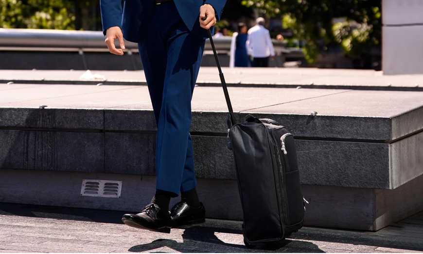 Image 2: 5 Cities Carry On Lightweight Travel Bag Trolley Range