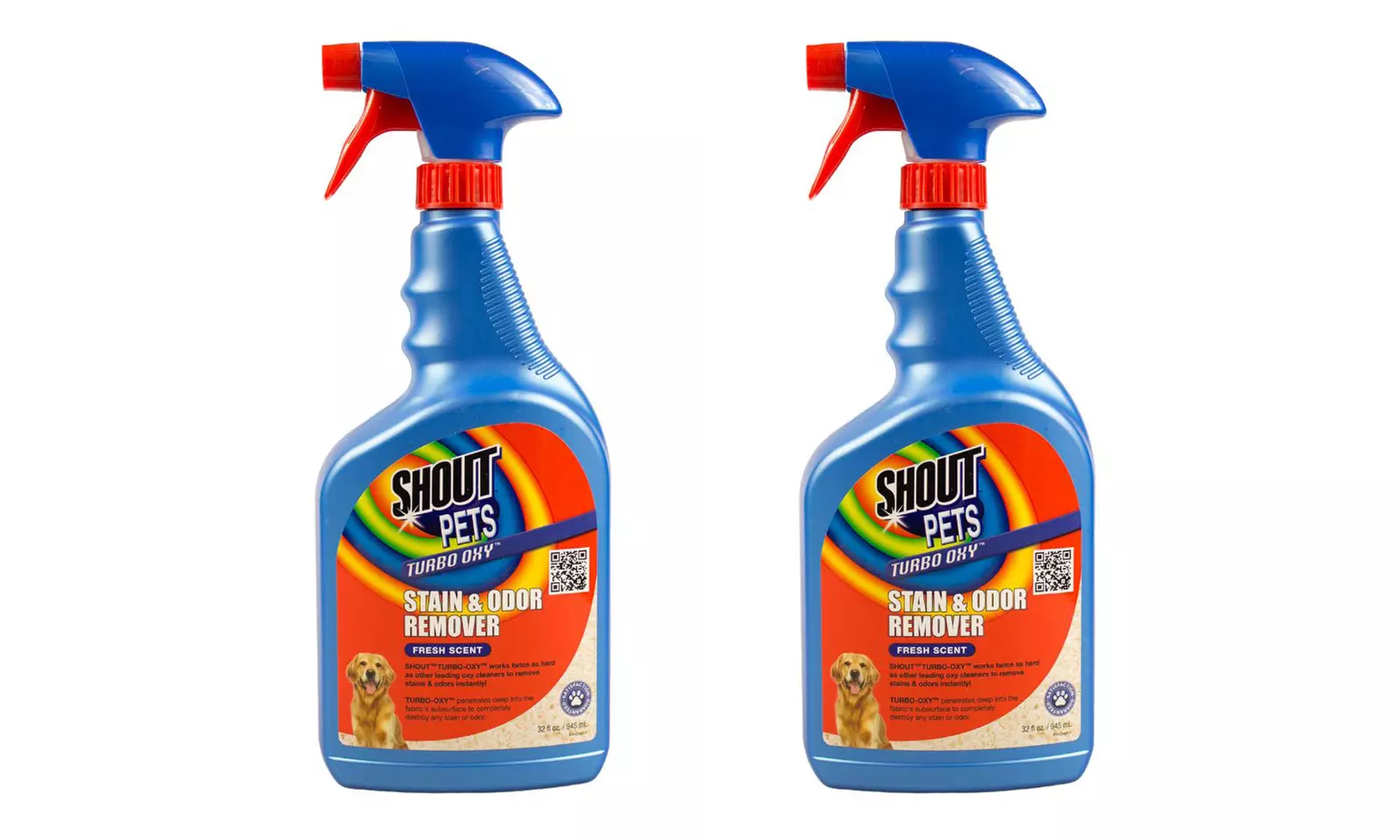 Shout Pets Turbo Oxy Stain and Odor Remover (2- or 3-Pack) - Second Medium