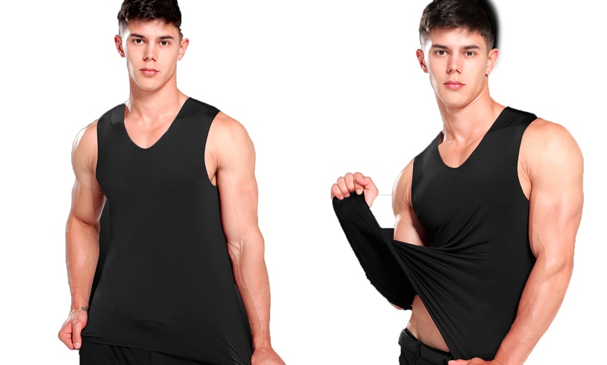 Image 2: Three-Pack of Men's Vests