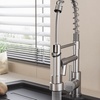 Image 2: Stainless Steel Kitchen Faucet with Pull-Down Spout and Pot Filler
