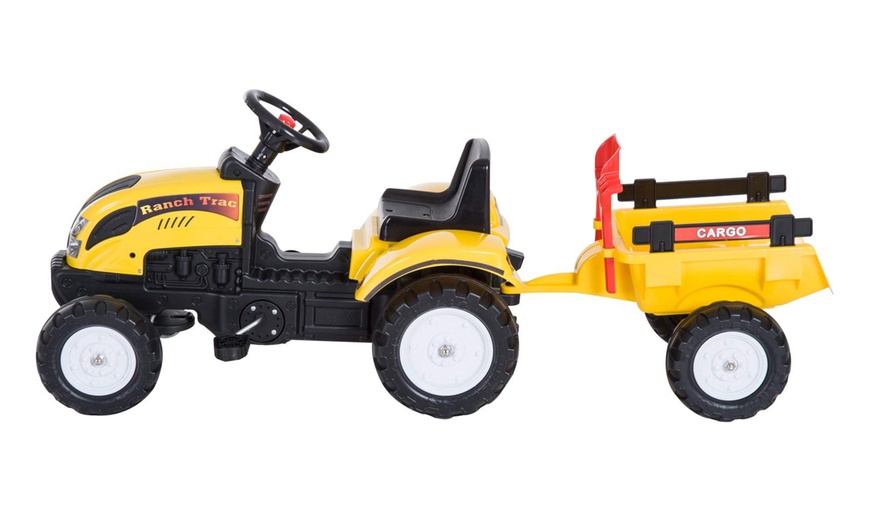 Image 15: Kids' Pedal Ride-on Go-Kart Tractor