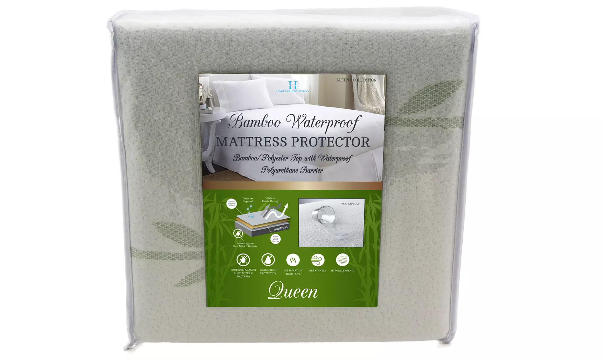 Waterproof Hypoallergenic Bamboo Mattress Protector - Second Medium