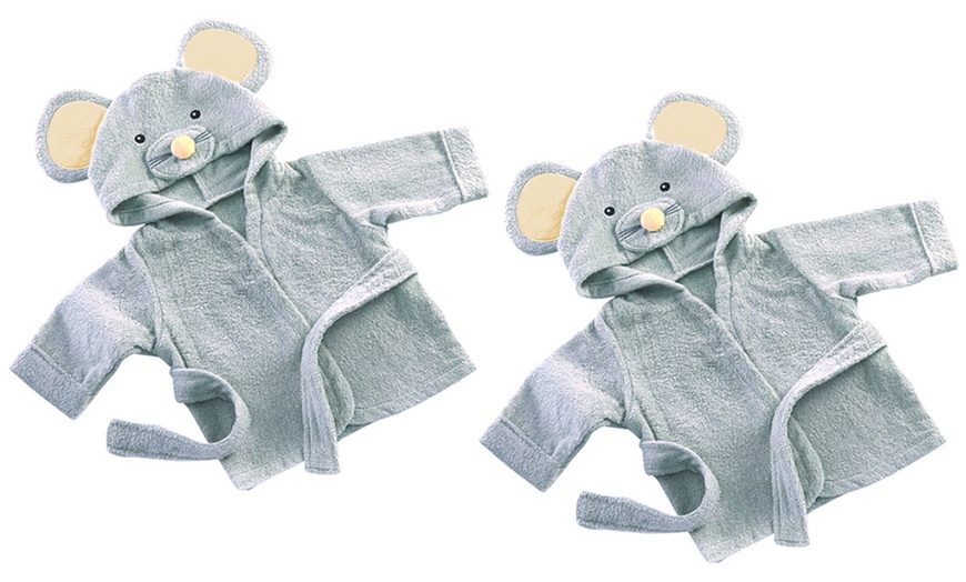 Image 18: Baby Cotton Bathrobe