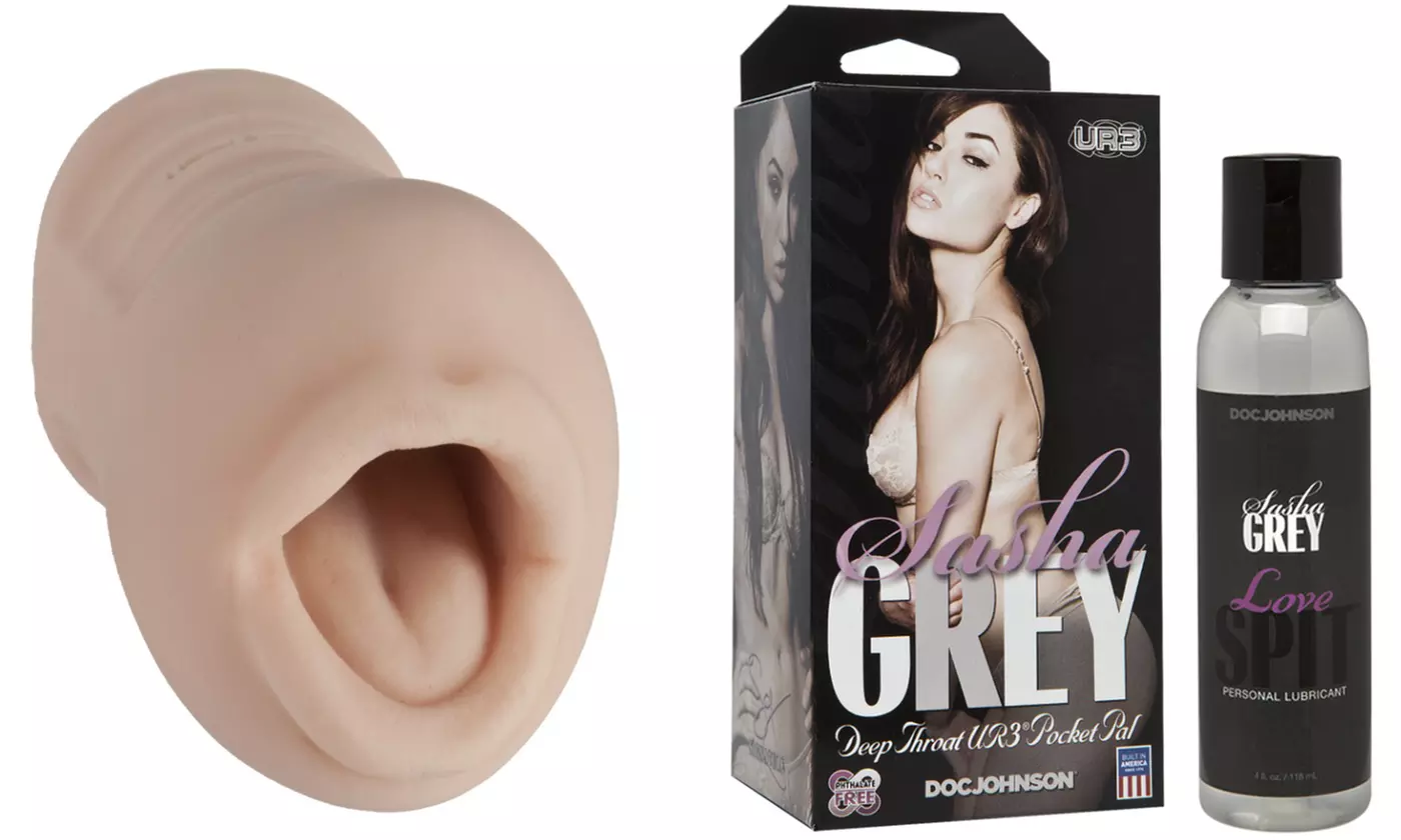 Sasha Grey Deep Throat Sucker with Sasha's Love Spit Kit - Primary Image
