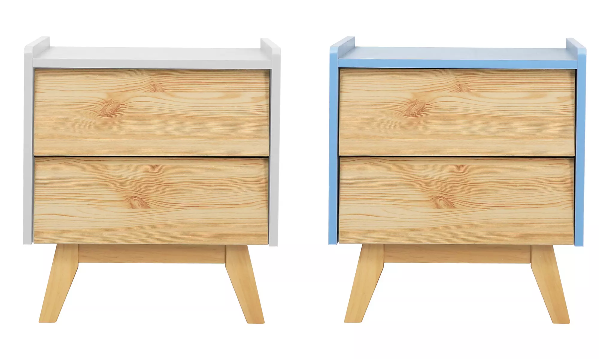 Mesita de noche con dos cajones con envío gratuito - Primary Image