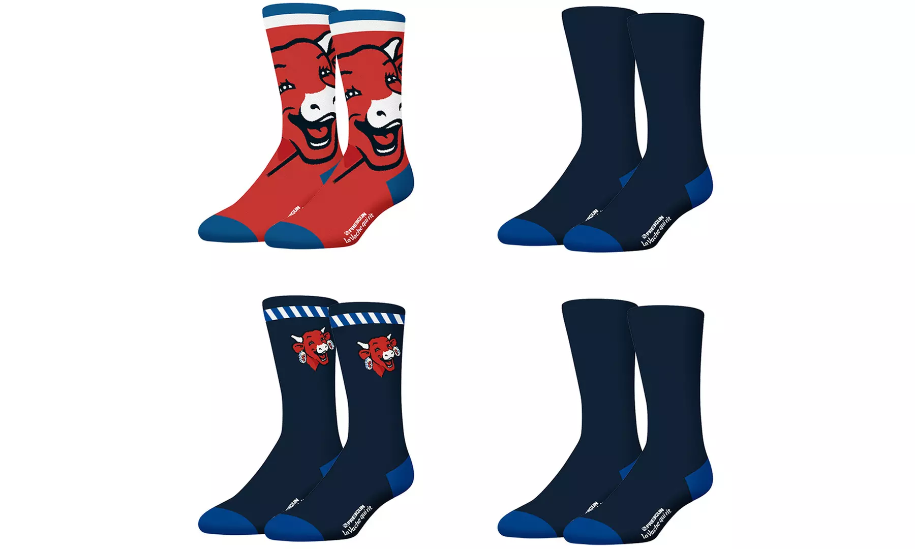 Lot de 4 ou 8 chaussettes homme Freegun Licences