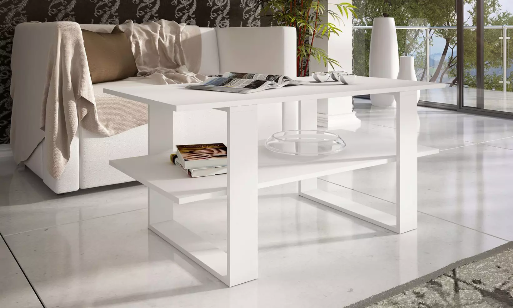 Double Layer Coffee Table - Primary Image