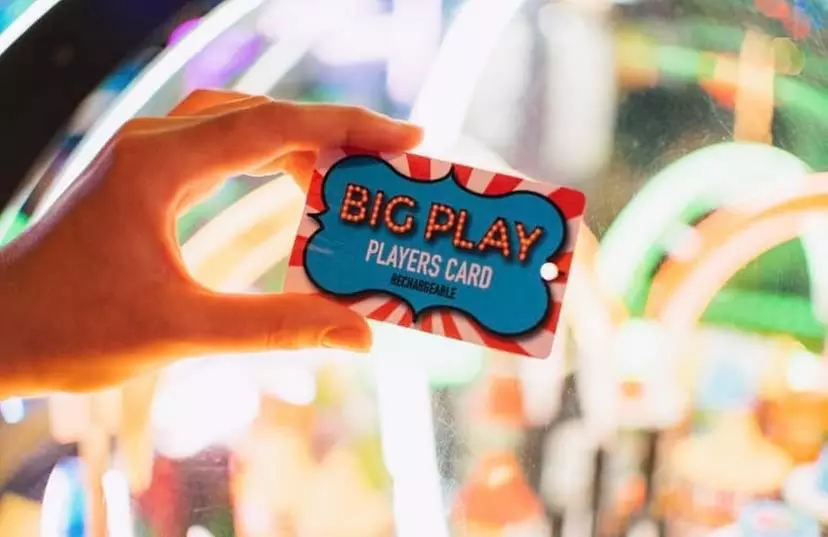 Attractions or Play Card at Big Play Entertainment Center
