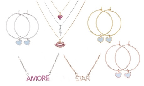 Orecchini o collana realizzati con cristalli Swarovski®, disponibili in vari modelli e colori