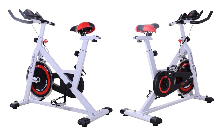 Image 2: HomCom Exercise Bike