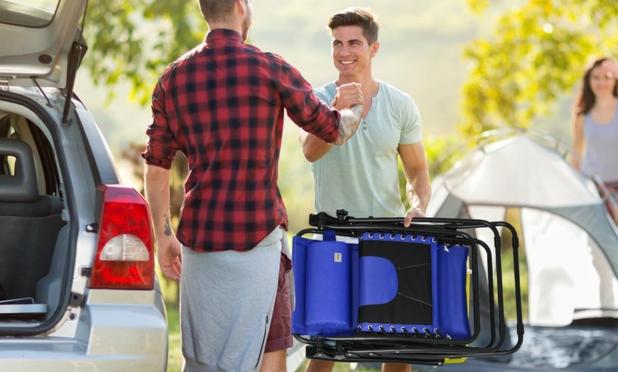 Image 10: Outsunny Zero Gravity Lounger Chairs (Set of 2)