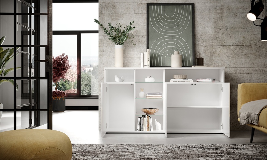 Image 2: Credenza Clark con luci LED