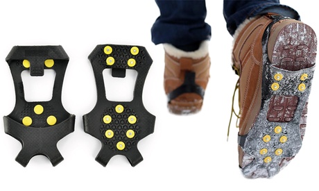 1 ou 2 paires de crampons antidérapants en silicone et acier