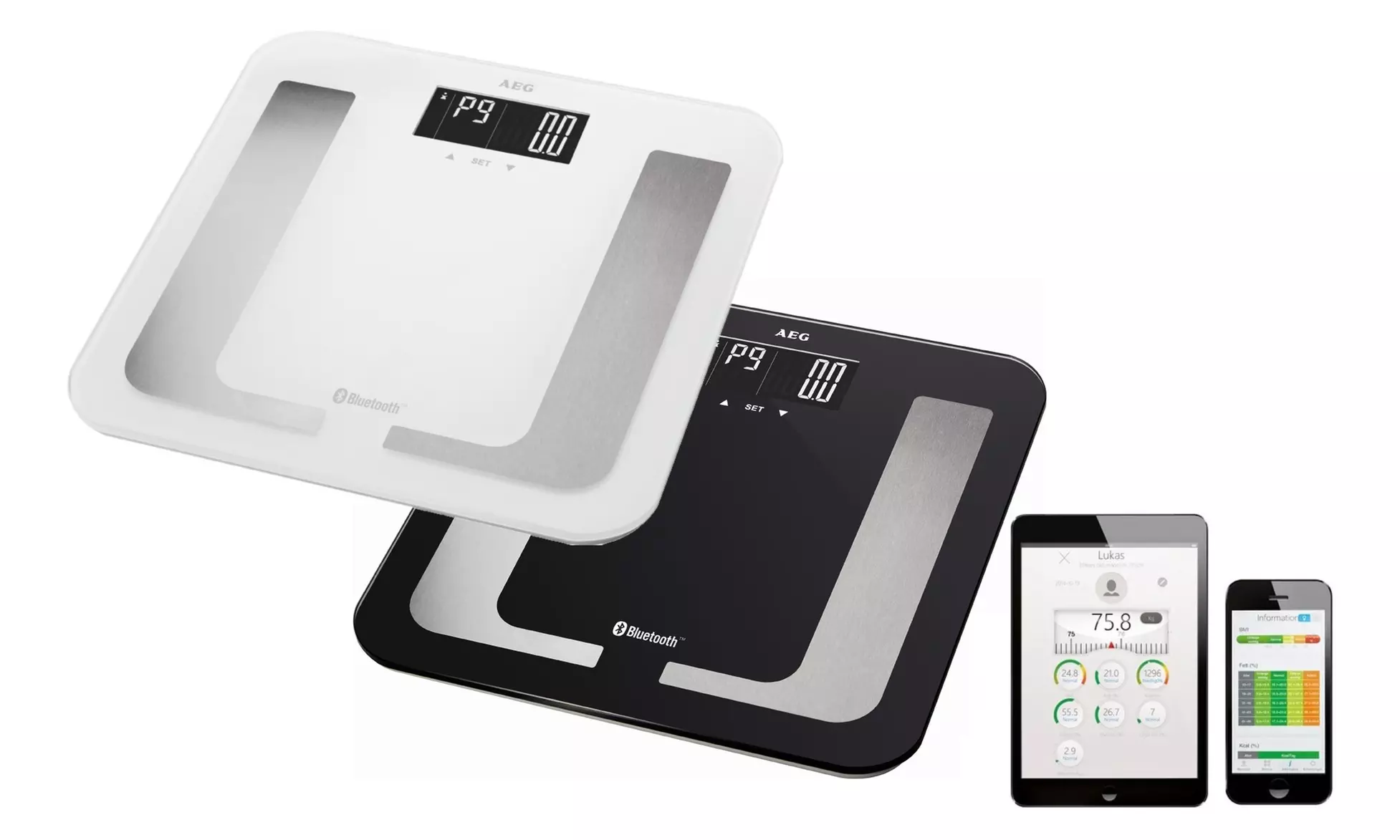 Pèse-personne 8 en 1 Bluetooth AEG - Primary Image