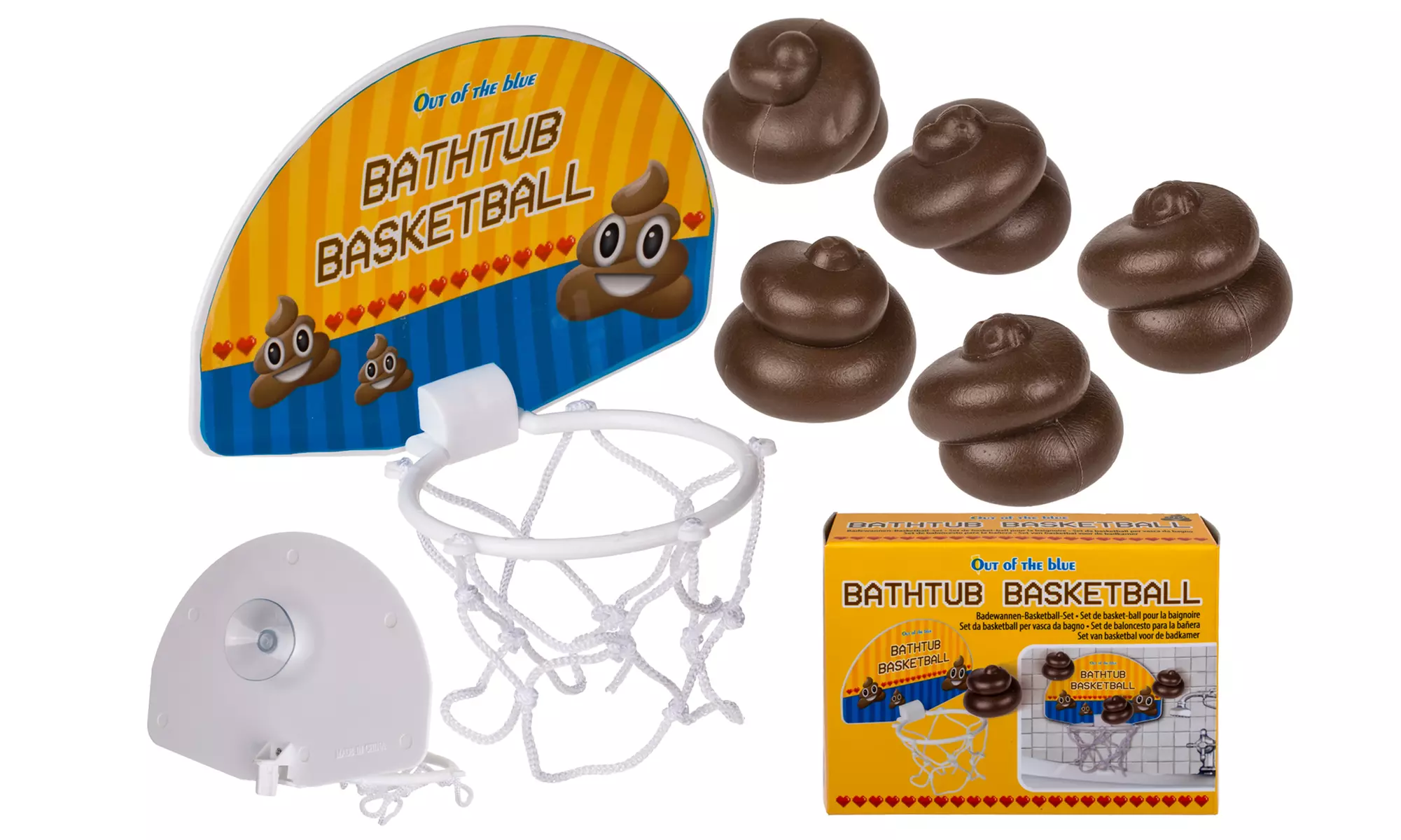 1 o 2 canestri giocattolo Poo-Shape in plastica - Primary Image