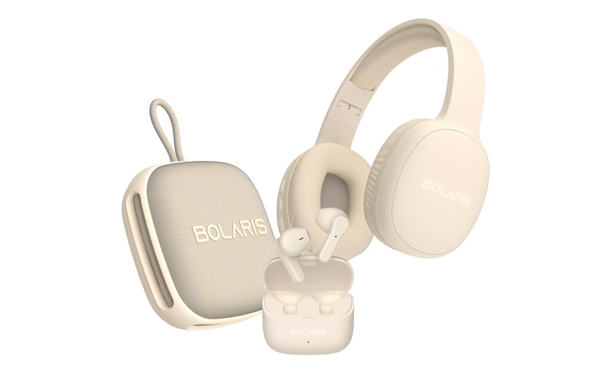 Image 4: Set audio 3 in 1 con cuffie, auricolari e casse Bolaris