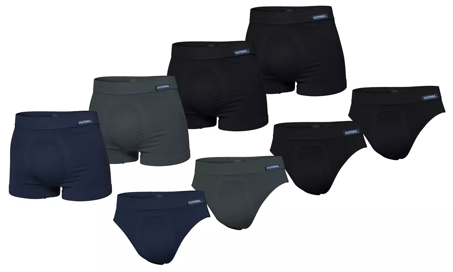 Lot de 4 boxers ou slips Pompea