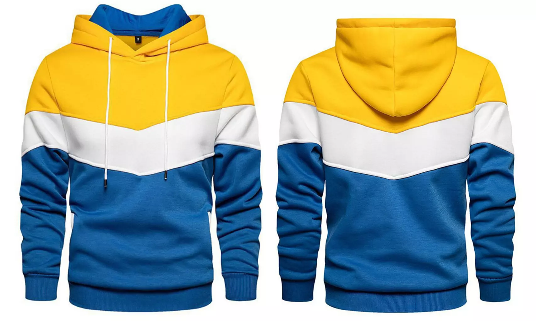 Sweat à capuche tricolor pour homme - Image 6