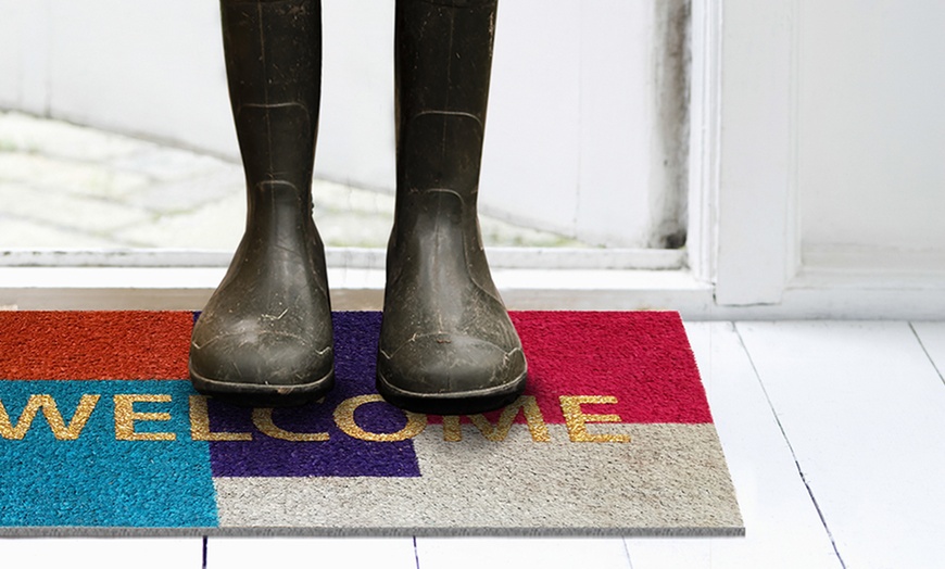 Image 140: Antislip kokosnoot deurmat