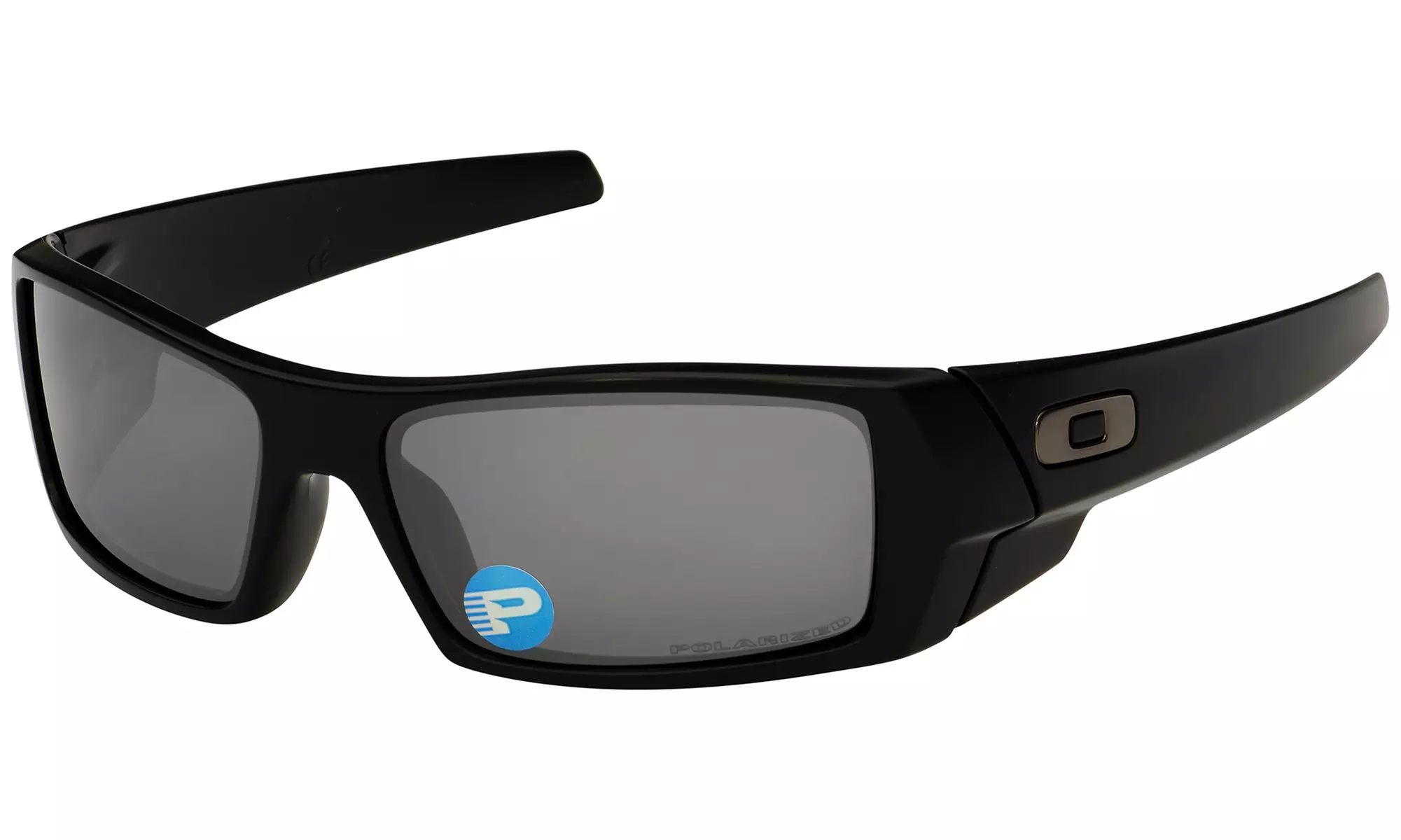 Oakley Gascan Men's Sunglasses with Matte-Black Frame and Polarized Black-Iridium Lens - Primary Image