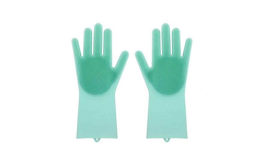 Image 8: Silicone Dish Washing Gloves
