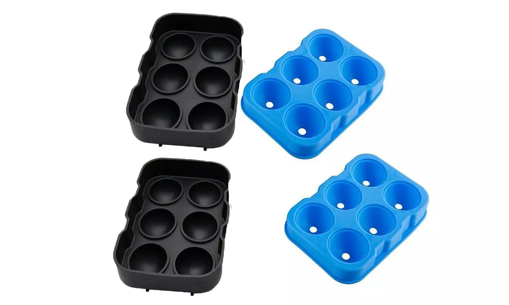 Moule à glaçons en silicone alimentaire, 6 glaçons