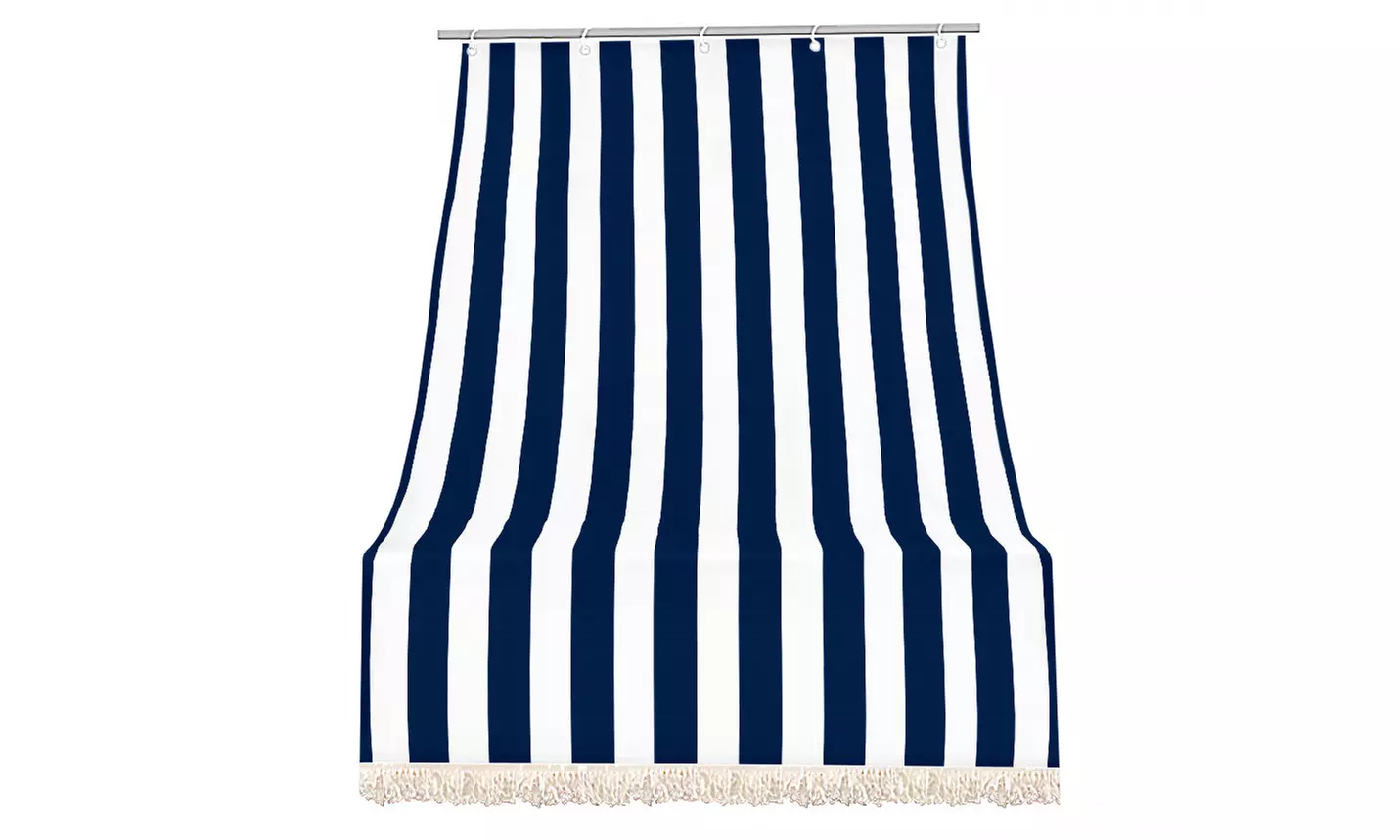 Tenda da sole a righe