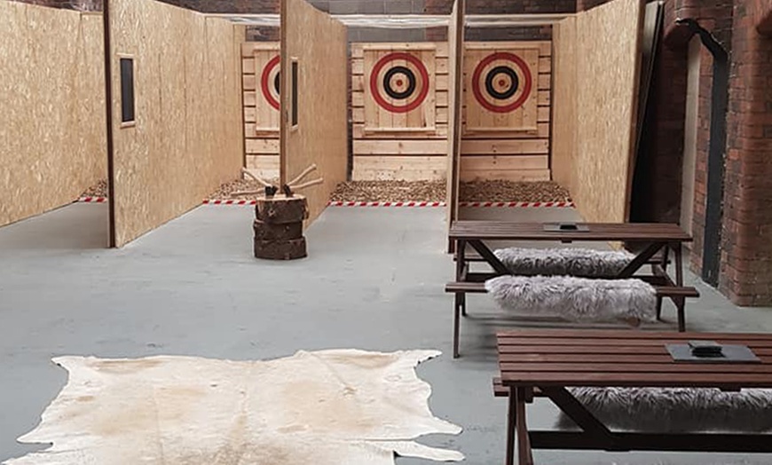 Image 1: Experience the Thrill of Axe Throwing for 1, 2, 4 or 6 People