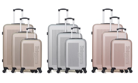 Set di 3 valigie Ceres Sinéquanone disponibili in 4 colori