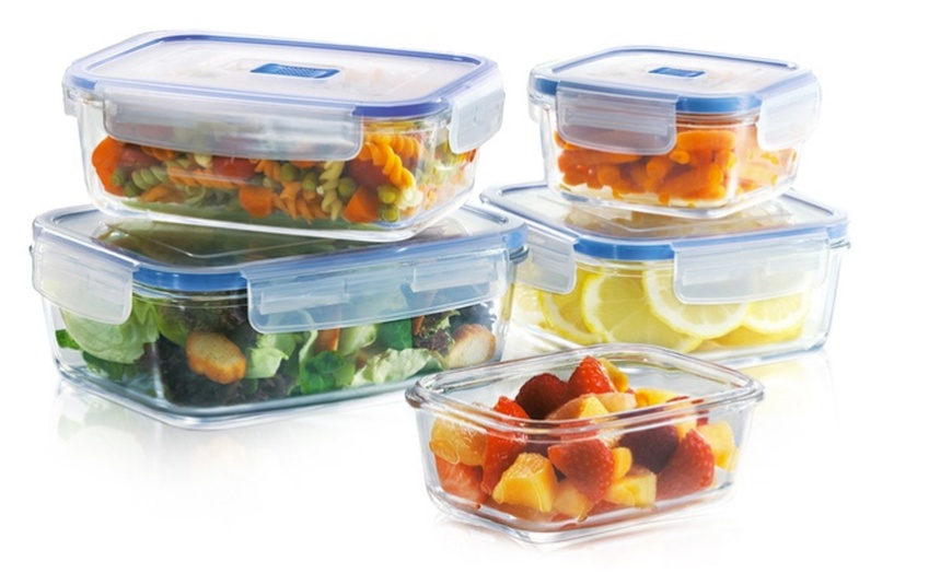 Luminarc Pure Box Glass Food Storage Set (6- or 10-Piece) | Groupon