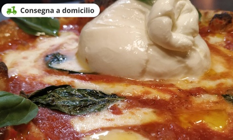 Una o 2 pizze Basic o Deluxe e frittura di calamari dal ristorante L'Allegoria. Consegna a domicilio