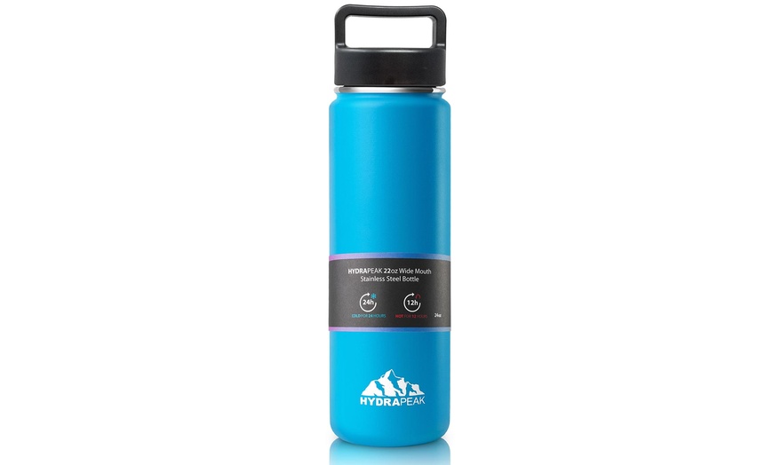 HydraPeak Wide-Mouth Stainless Steel Water Bottle (22oz. or 40oz ...