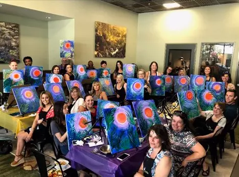 Paint and Sip Experience for Two or Four at Painted Cellars (Up to 38% Off) - Primary Image