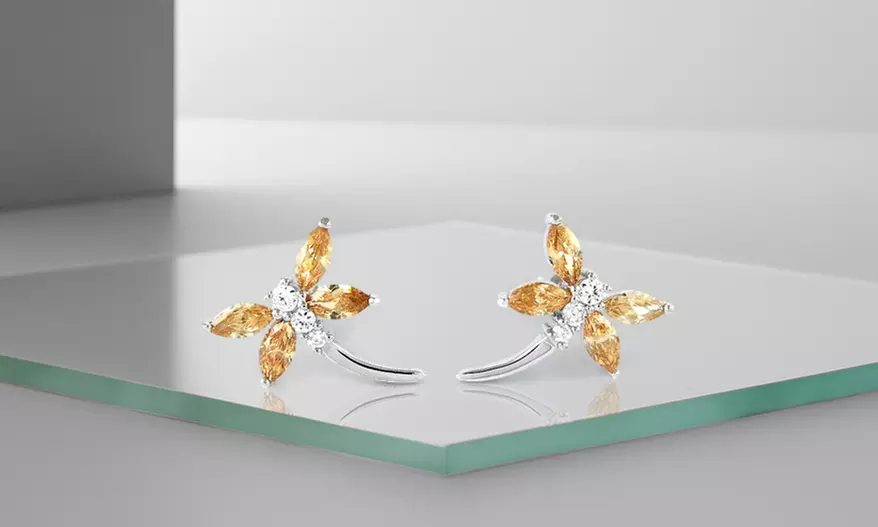 Solid sterling Silver Dragonfly Earrings