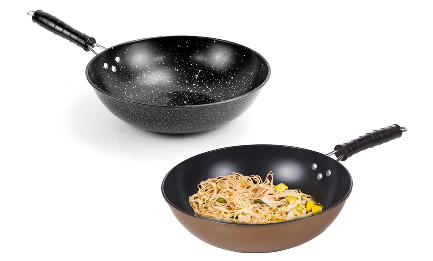 Image 1: Non-Stick Induction Wok 