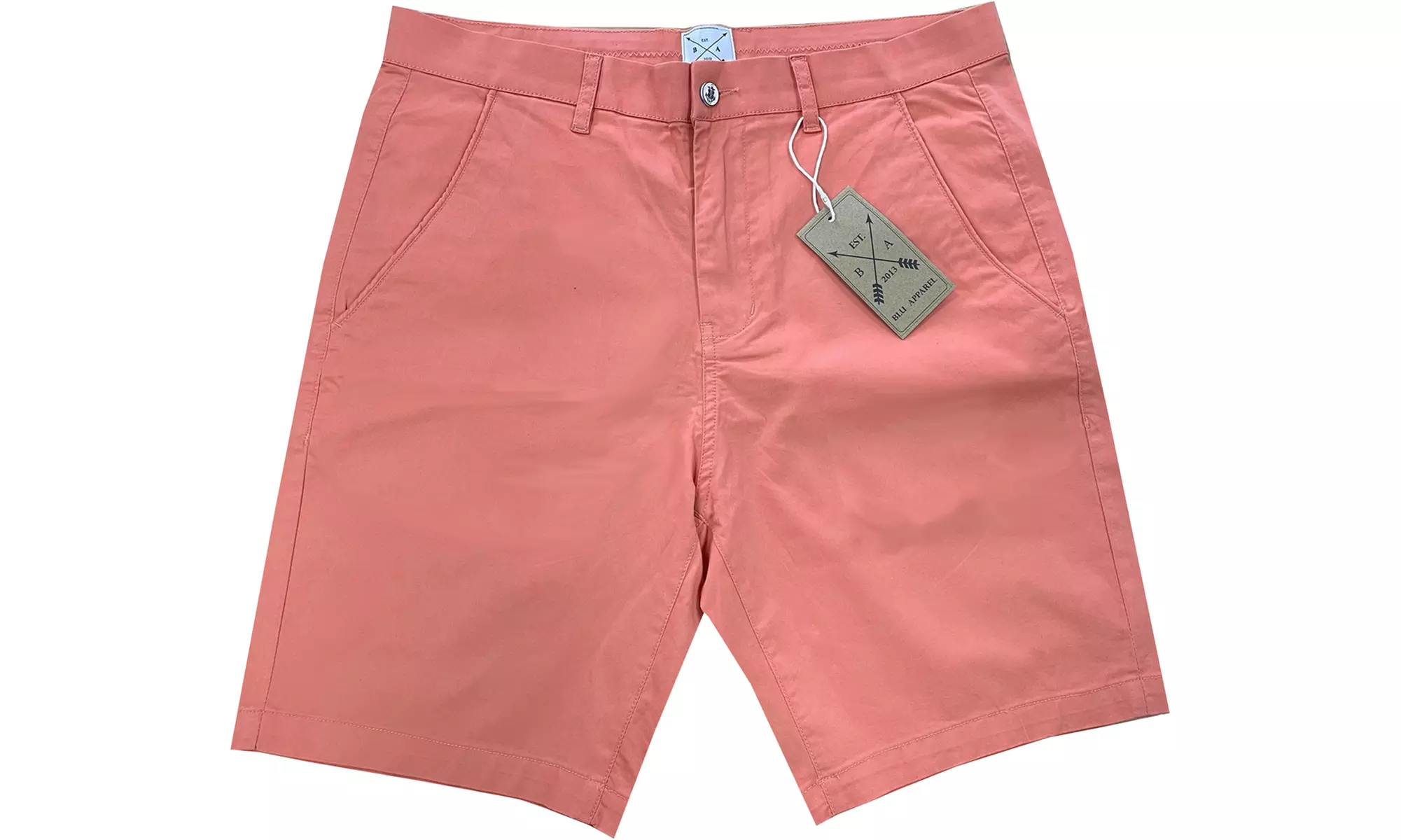 Blu Apparel Men's Cotton Stretch Chino Shorts