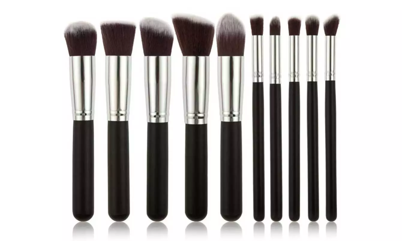 1, 2 ou 3 sets de 10 pinceaux de maquillage kabuki - Primary Image