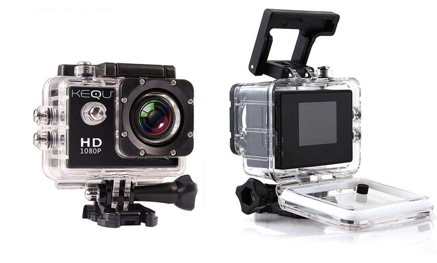 Image 2: Water-Resistant HD Action Camera