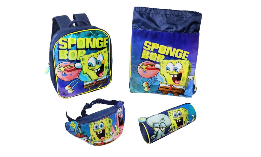 Image 24: Spongebob Backpack Set