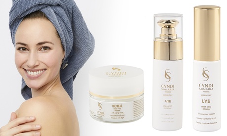 Kit viso Crema più contorno occhi più maschera Cyndi Somaria Toscana made in Italy