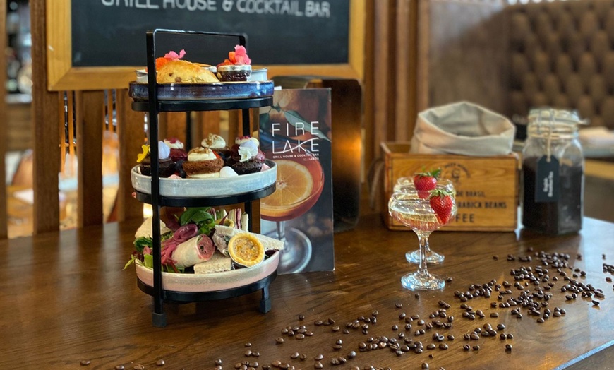 Image 1: A Luxury Afternoon Tea at Firelake Grill House And Cocktail Bar