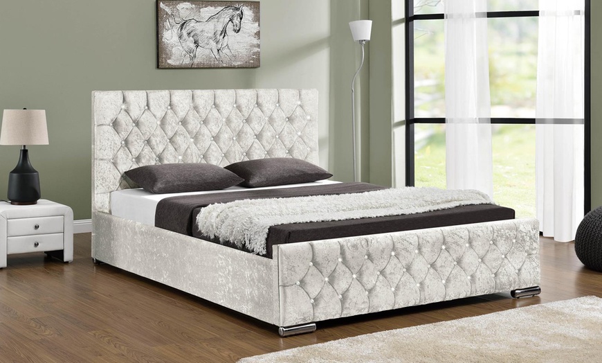 Image 2: Upholstered Ottoman Bed