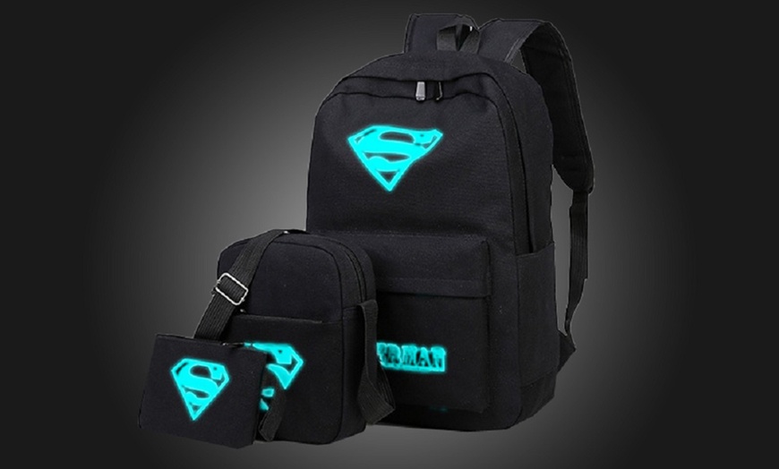 Image 4: Luminous Backpacks Three-Pc Set