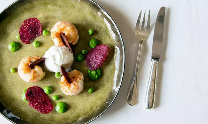 Menu "Dégustation" 7 services à 2 au cœur des vignes champenoises