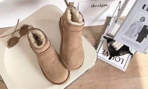 Women's Sheepskin Lined Ankle Boots