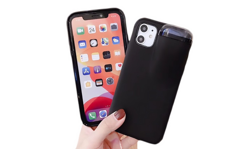 Image 4: Phone Case with AirPods Holder