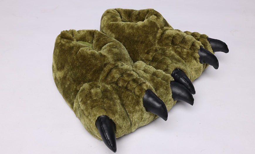 Image 14: Funny Claw Novelty Monster Foot Slippers