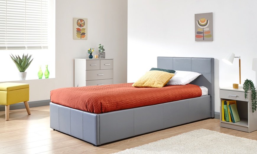 Image 1: End and Side Opening Ottoman Bed