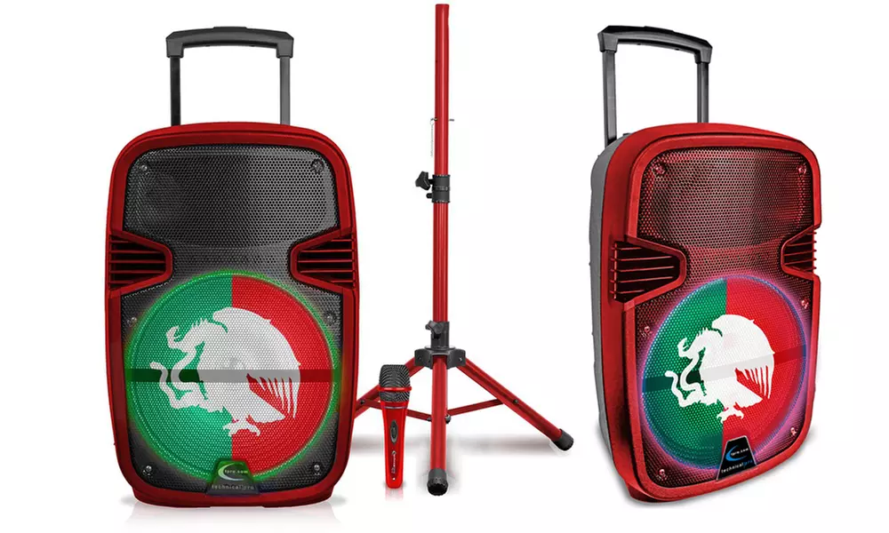 Technical Pro Mexican Pride Bluetooth Speaker Karaoke Kit - Second Medium